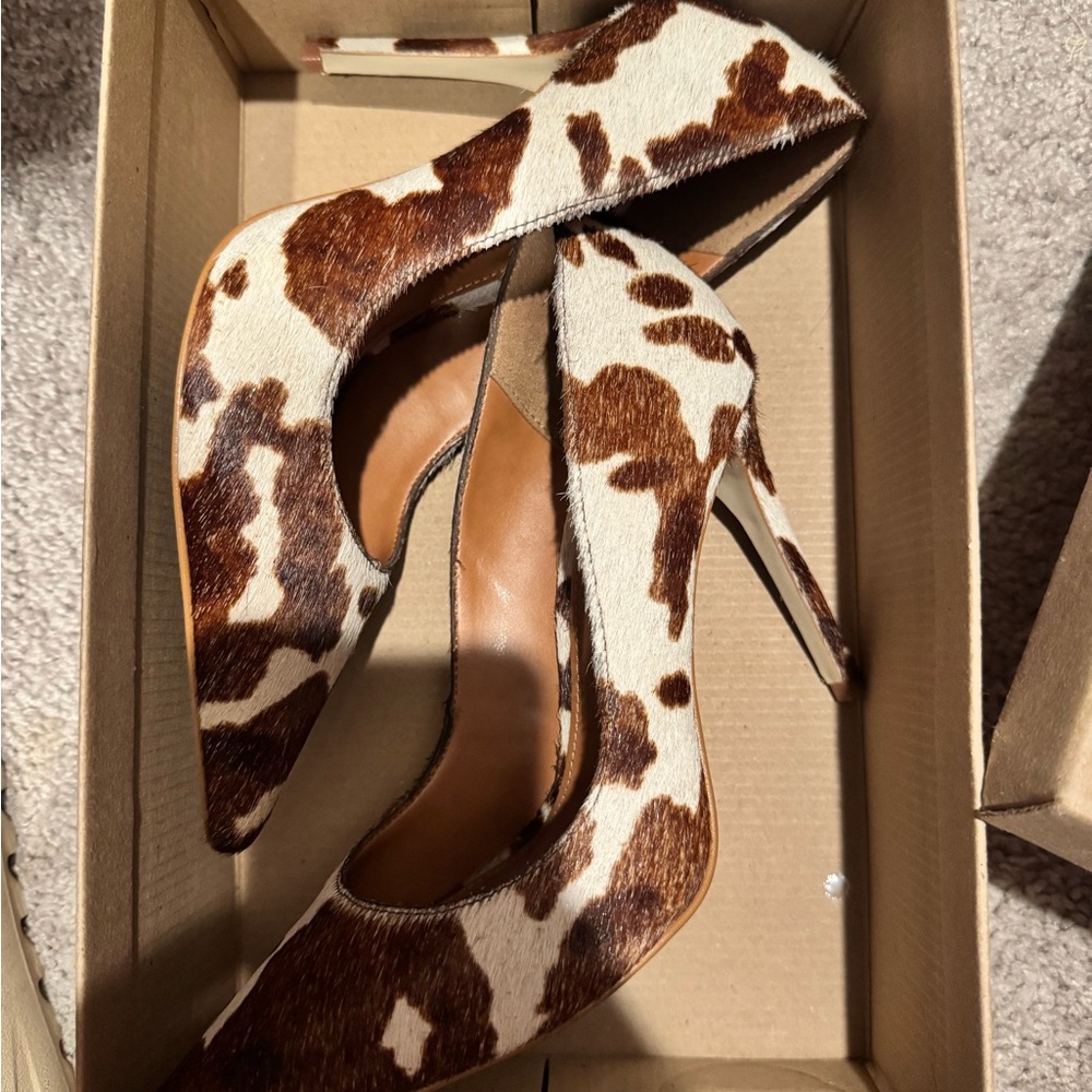 Cow Print Stiletto Heels